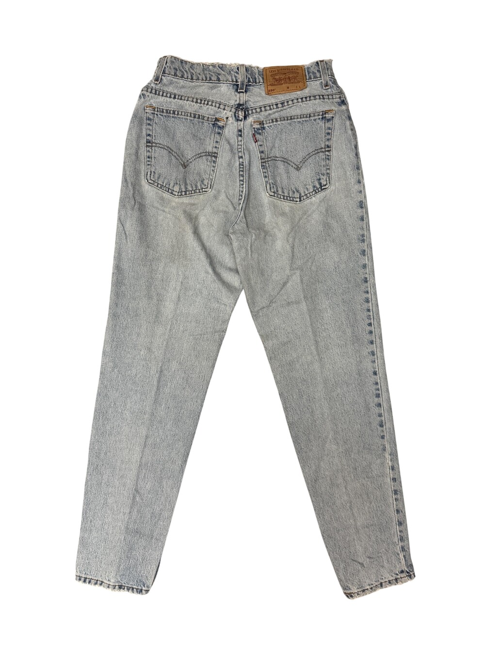 Vintage 90s Levis 550 Jeans Womens 10 Relaxed Tapered Leg 28x32 USA Light Wash